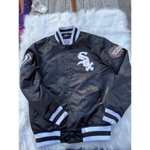 Pro Standard Vintage Black Chicago White Sox Satin Bomber Jacket Size S